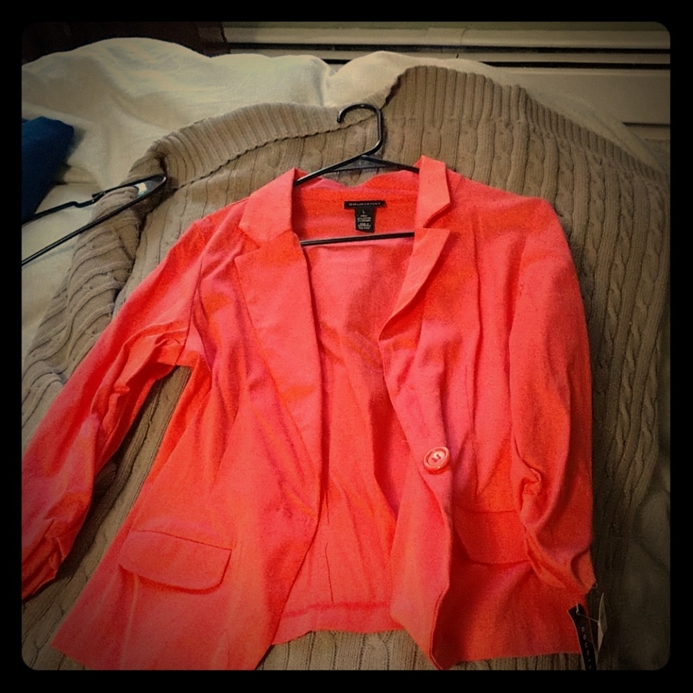 Salmon pink blazer